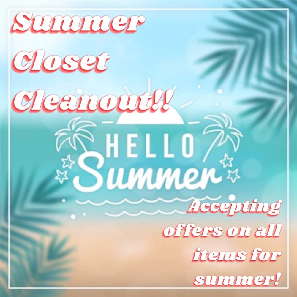 SUMMER CLOSET CLEAN OUT! ☀️ Accepting offers/bundles on all items!